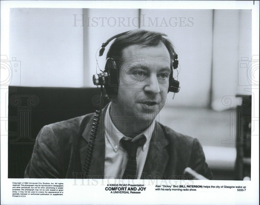 1984 Press Photo Bill Paterson As Alan &quot;Dickey&quot; Bird In &quot;Comfort &amp; Joy&quot; - Historic Images