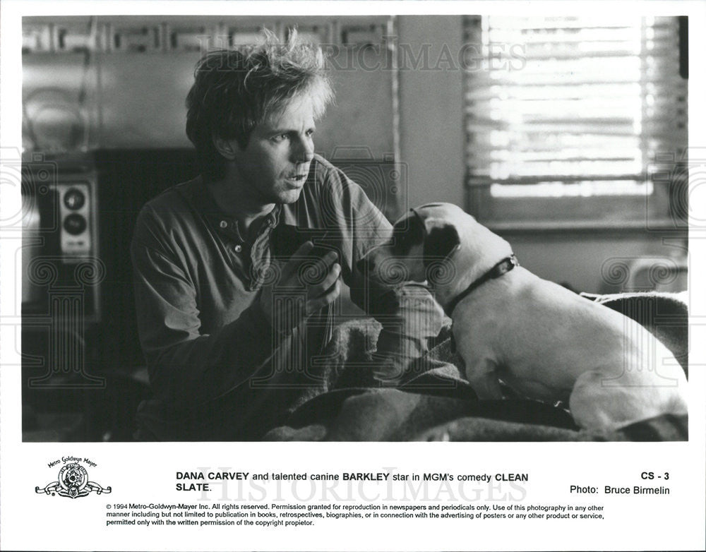 1994 Press Photo Dana Carvey Actor Comedian Barley Dog Clean Slate Comedy Film - Historic Images