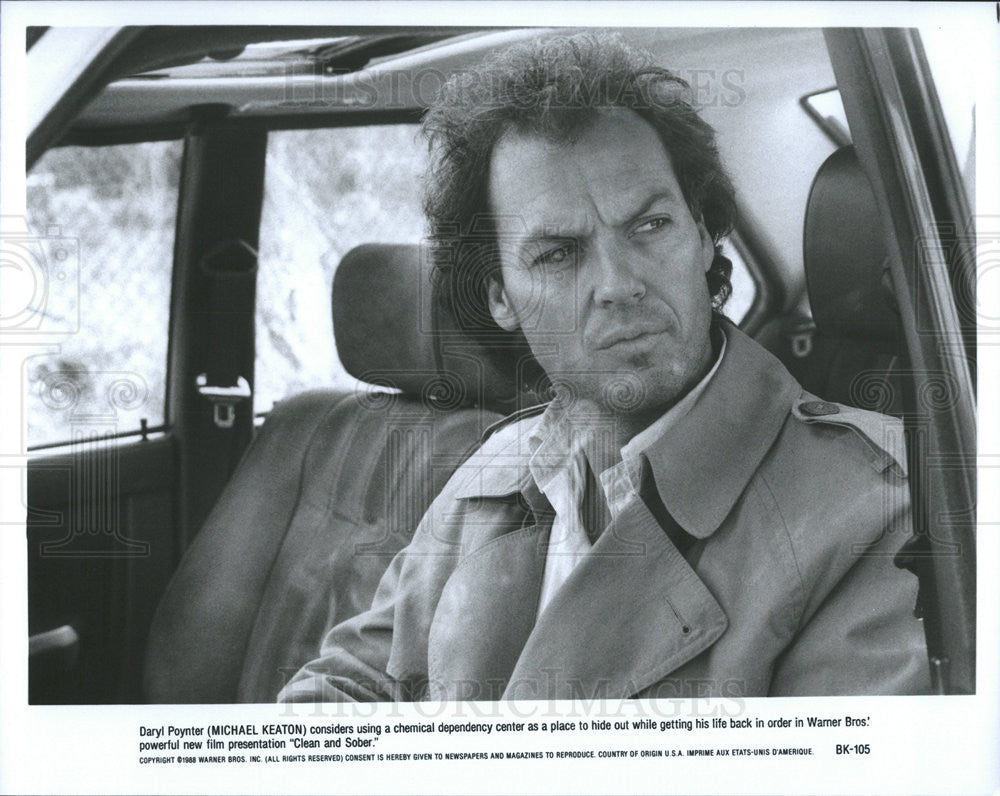 1988 Press Photo Michael Keaton stars in &quot;Clean And Sober&quot; - Historic Images