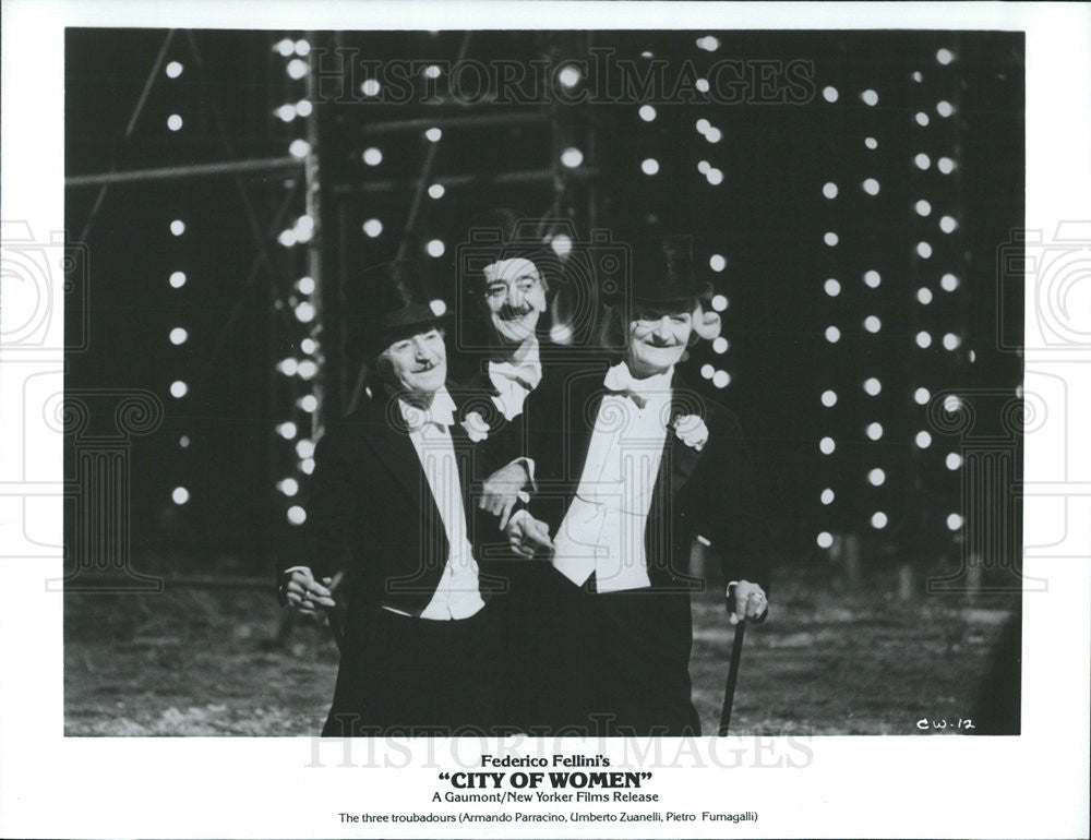 1980 Press Photo Armando Parracino, Umberto Zuanelli "City Of Women" - Historic Images
