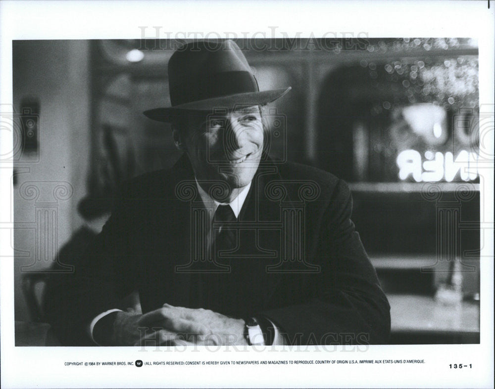 1984 Press Photo Clint Eastwood Actor Action Comedy City Heat Film Movie Scene - Historic Images