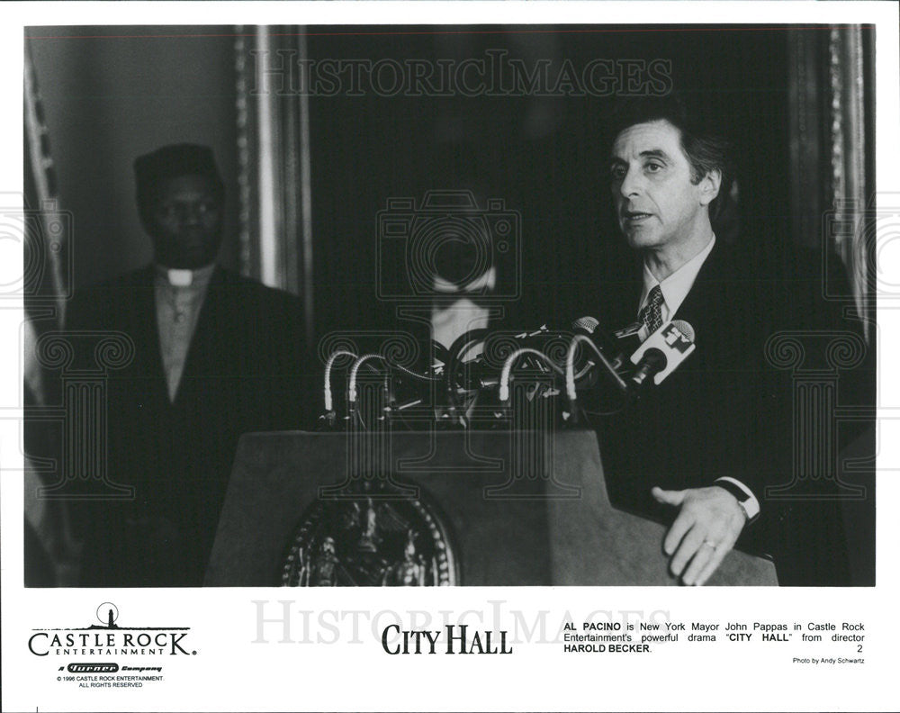 1996 Press Photo Al Pacino stars in "City Hall" - Historic Images