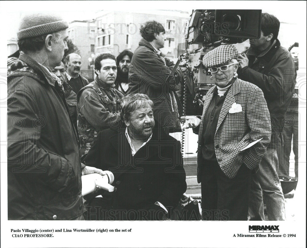 1994 Press Photo Paolo Villaggio Lina Wertmuller Ciao Professore - Historic Images