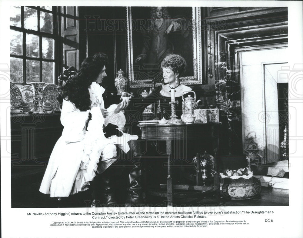 1983 Press Photo Anthony Higgins As Mr. Neville In &quot;The Draughtsman&#39;s Contract&quot; - Historic Images