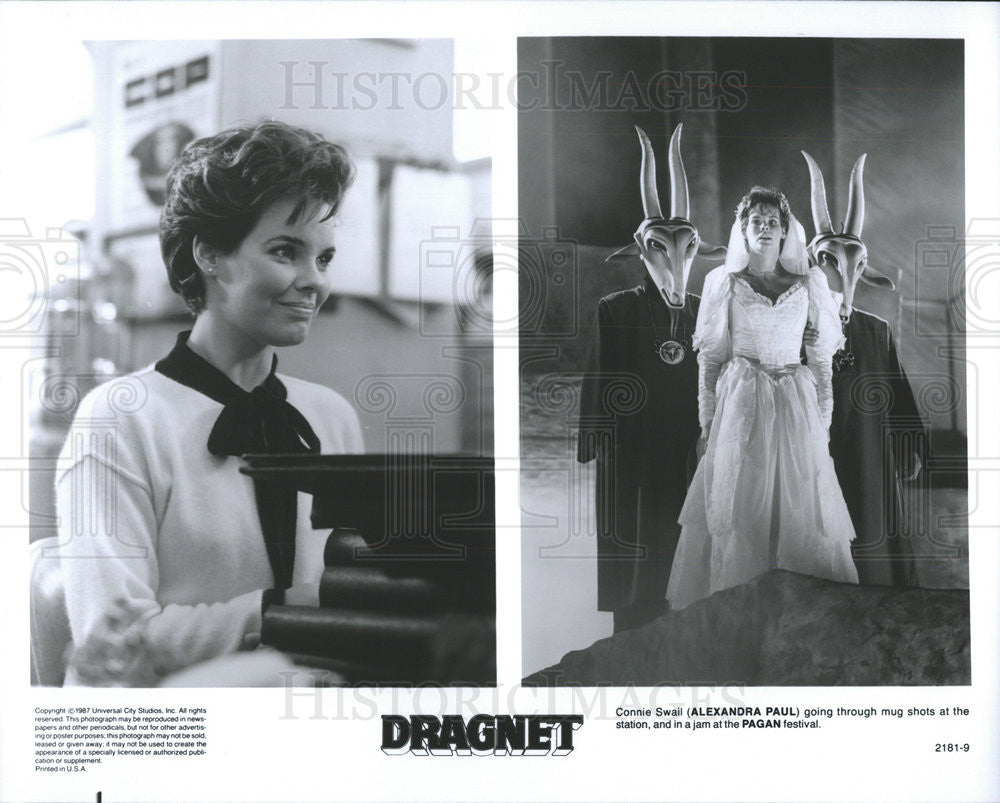 1987 Press Photo Alexander Paul Stars As Connie Swail In &quot;Dragnet&quot; - Historic Images