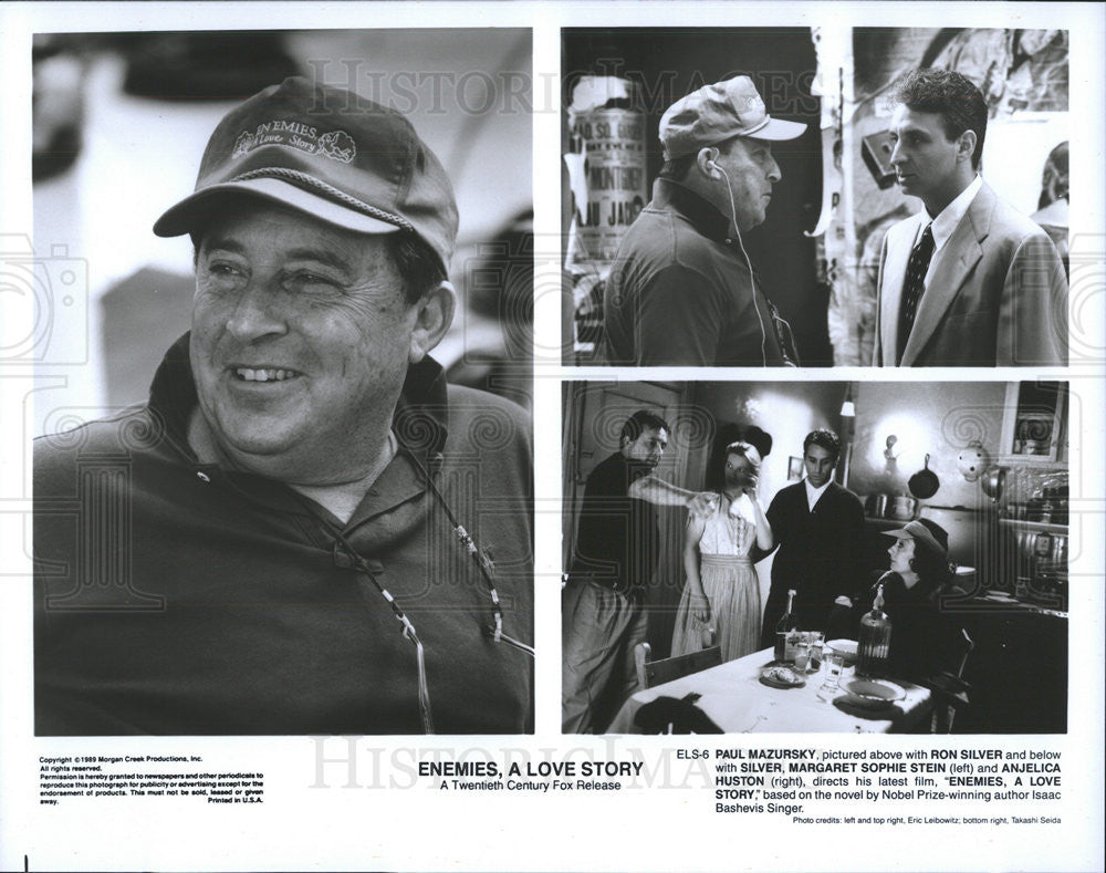 1989 Press Photo Paul Mazursky, Ron Silver &quot;Enemies, A Love Story&quot; - Historic Images