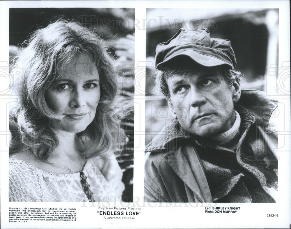 1981 Press Photo Endless Love Film Shirley Knight Don Murray Closeup Scenes - Historic Images