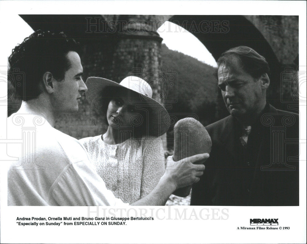 1993 Press Photo Andrea Prodan Ornella Muti Bruno Ganz  Especially On Sunday - Historic Images