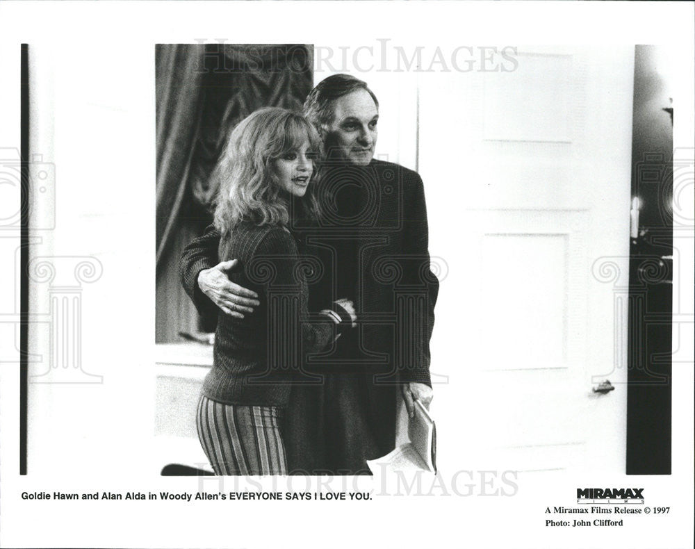 1997 Press Photo Goldie Hawn and Alan Alda in &quot;Everyone Says I Love You&quot; - Historic Images