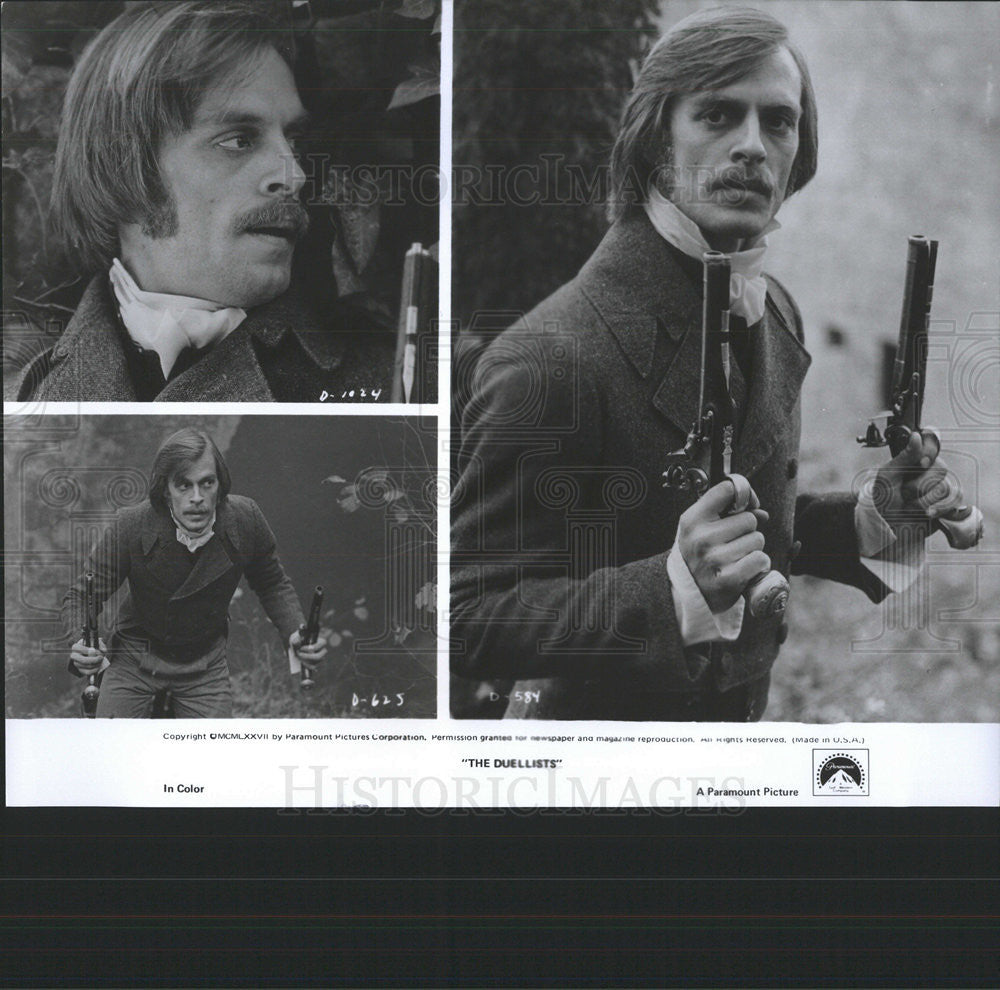 1977 Press Photo Keith Carradine Stars As D&#39;Hubert In &quot;The Duellists&quot; - Historic Images