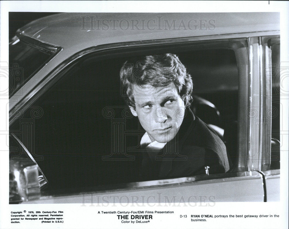 1978 Press Photo Ryan O&#39;Neal Stars In &quot;The Driver&quot; - Historic Images