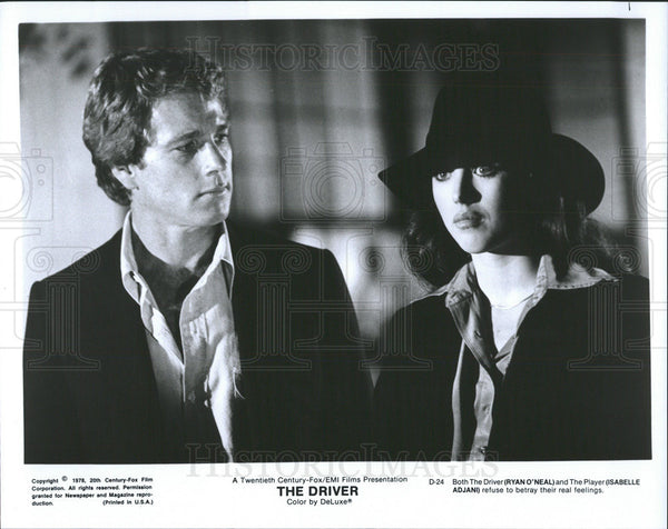 Ryan O'Neal & Isabelle Adjani Star In The Driver 1978 vintage promo ...