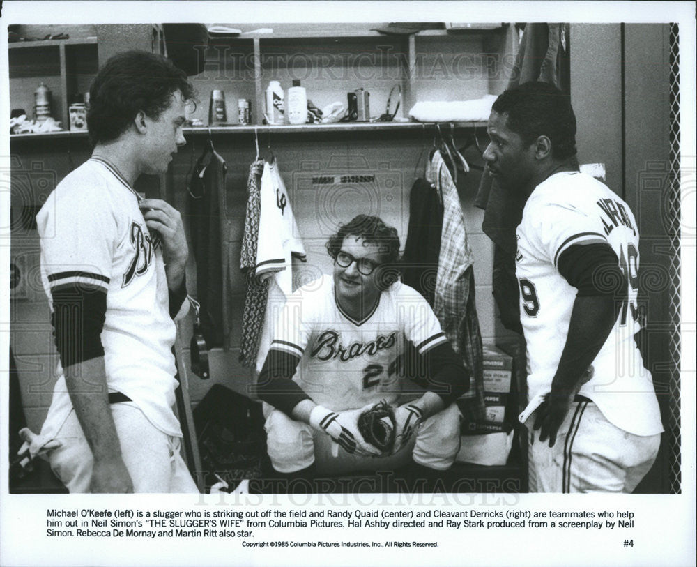 1985 Press Photo The Slugger&#39;s Wife Michael O&#39;Keefe Randy Quaid Cleavant - Historic Images