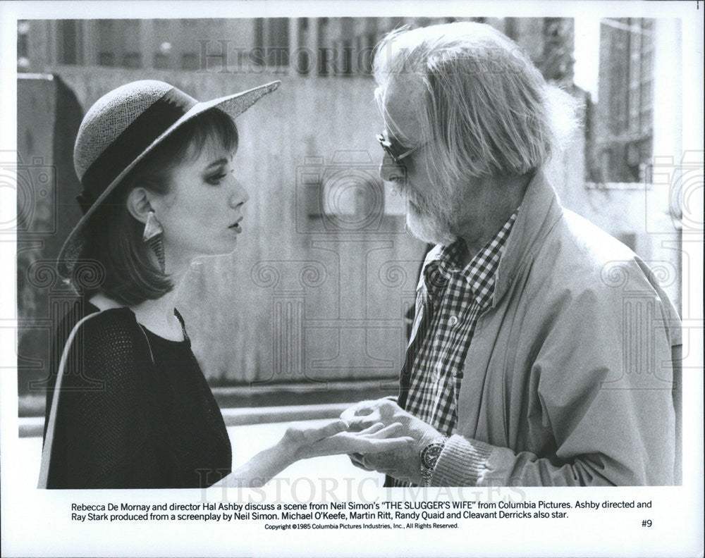 1985 Press Photo Director Hal Ashby On Set Of The Slugger&#39;s Wife - Historic Images