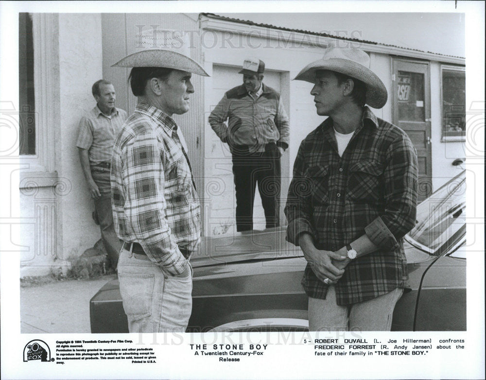 1984 Press Photo Robert Duvall, Frederic Forrest in &quot;The Stone Boy&quot; - Historic Images