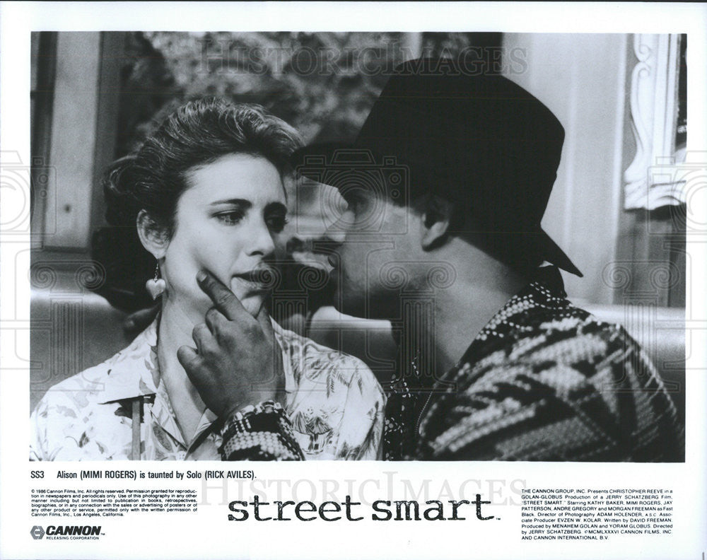 1988 Press Photo Film Street Smart Mimi Rogers Rick Aviles Christopher reeve - Historic Images