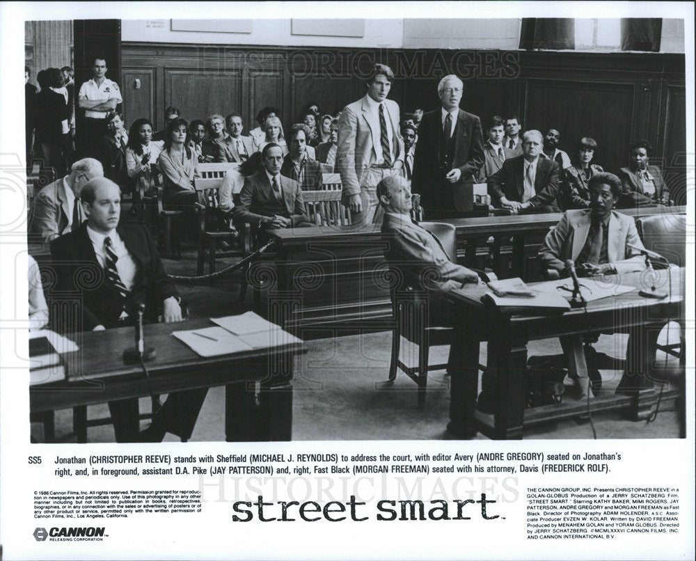 1988 Press Photo Film Street Smart Christopher Reeves Michael J Reynolds - Historic Images