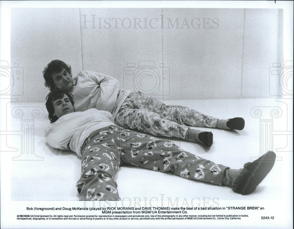 1983 Press Photo Rick Moranis Dave Thomas Strange Brew - Historic Images