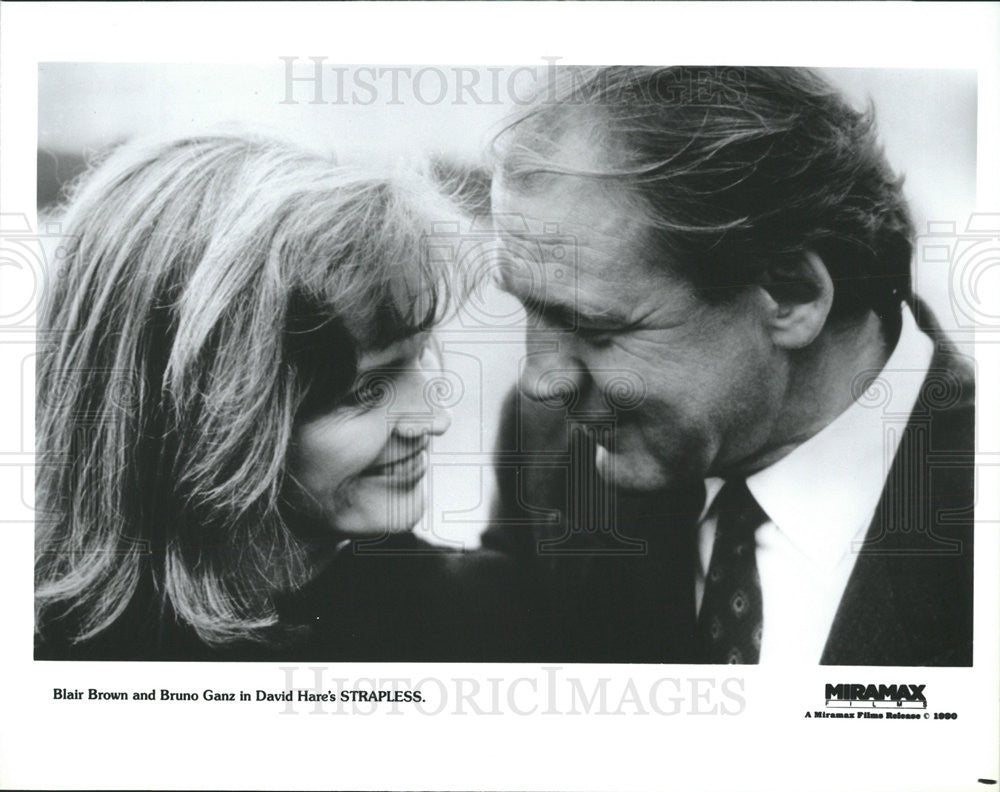 1990 Press Photo Blair Brown and Bruno Ganz in &quot;Strapless&quot; - Historic Images