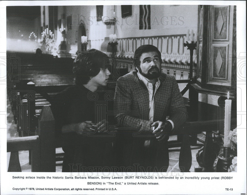 Burt Reynolds, Robby Benson in The End 1978 vintage promo photo print ...