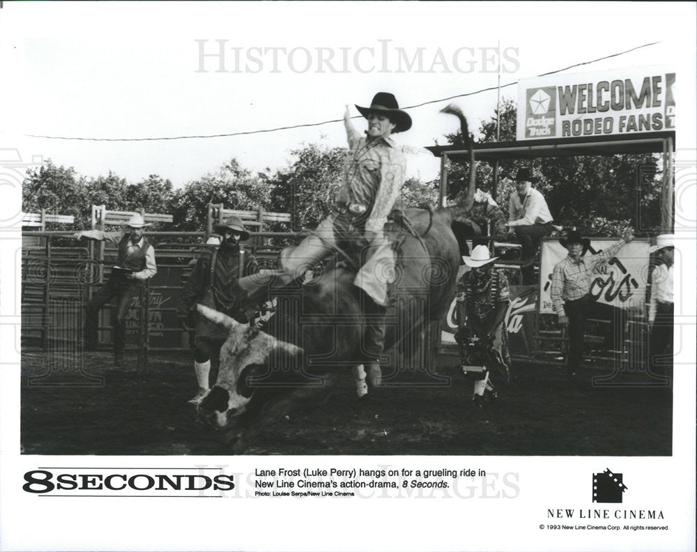 1993 Press Photo Luke Perry in &quot;8 Seconds&quot; - Historic Images