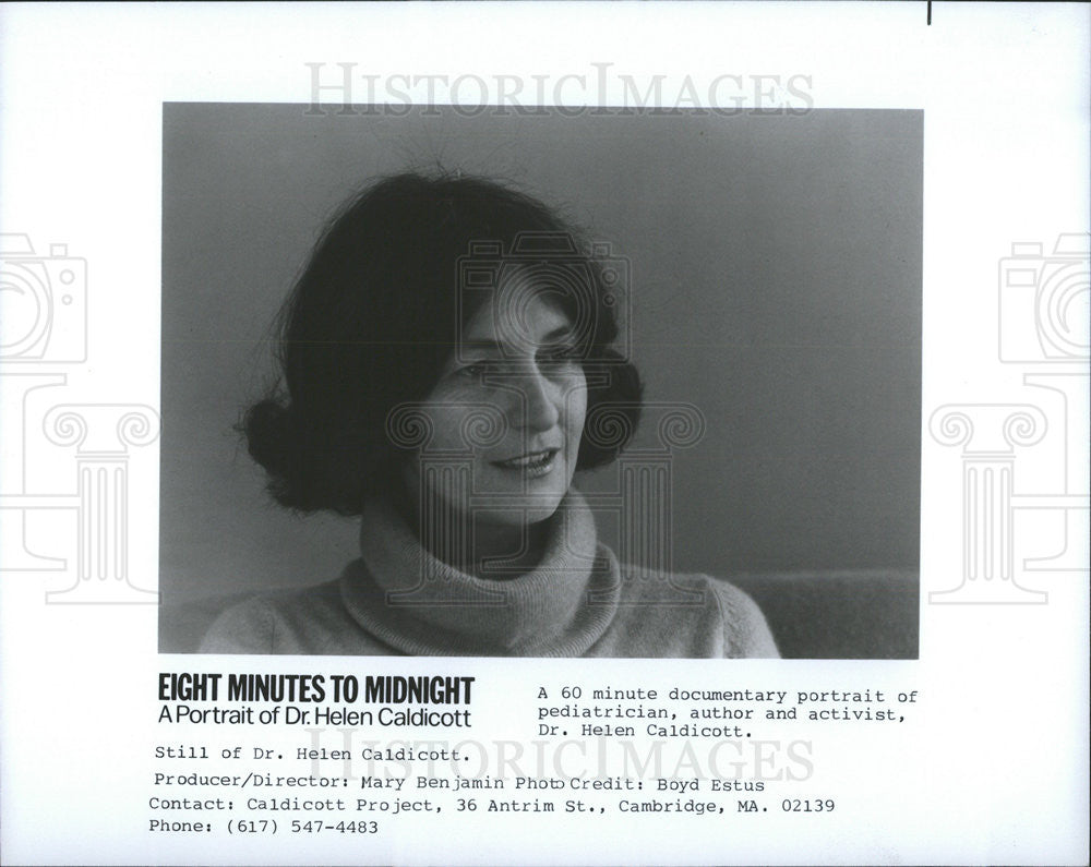 1981 Press Photo Eight Minutes to Midnight A Portrait of Dr Helen Caldicott - Historic Images