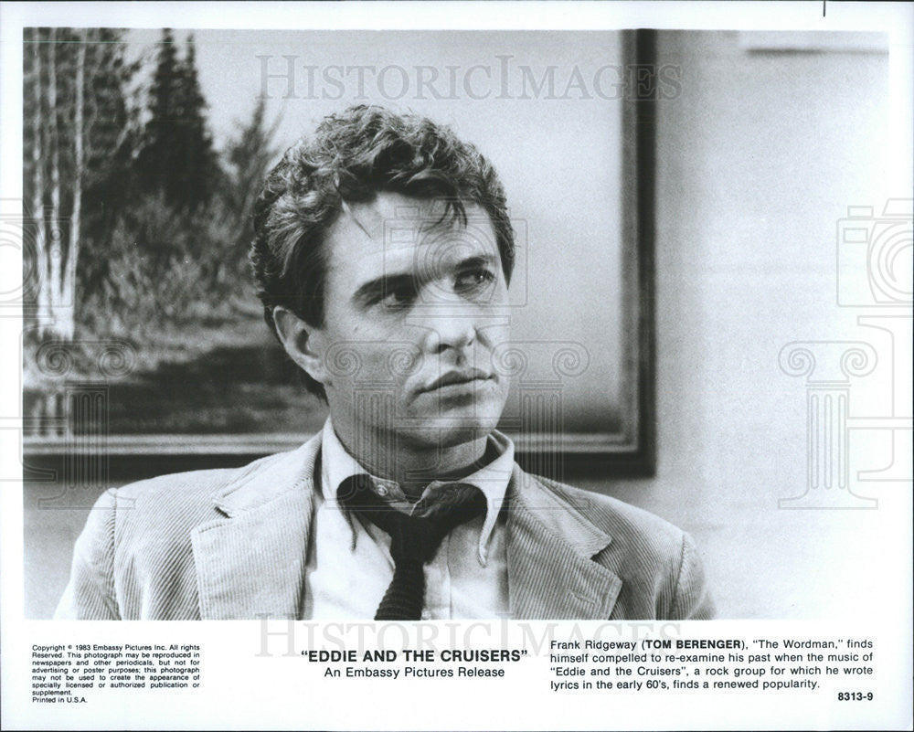 1983 Press Photo Tom Berenger Stars In &quot;Eddie And The Cruisers&quot; - Historic Images