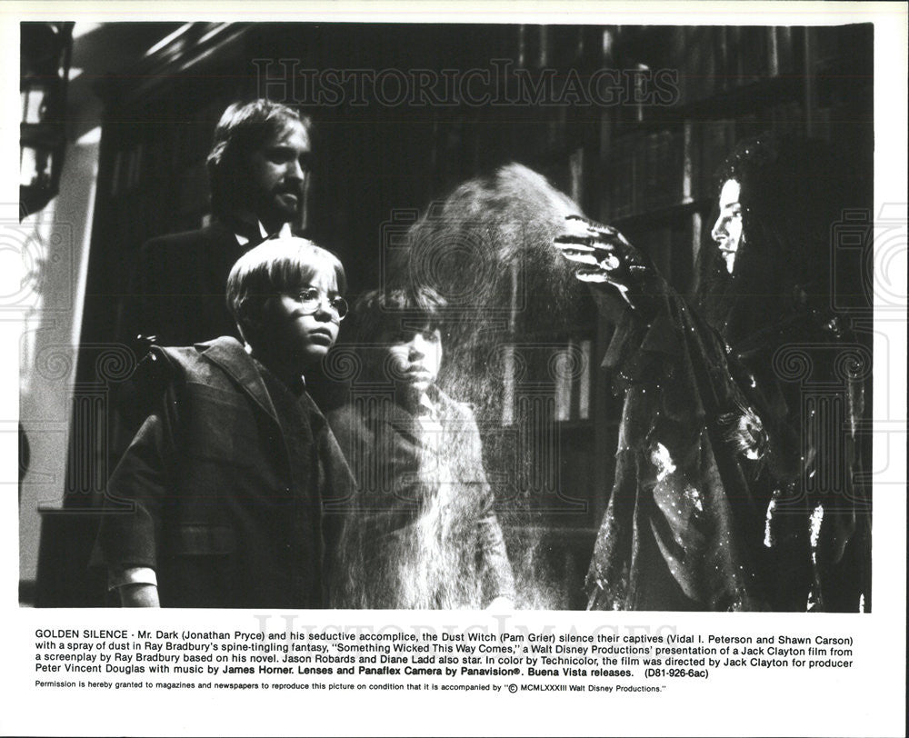 1983 Press Photo Pryce Grier Peterson Carson Something Wicked This Way Comes - Historic Images