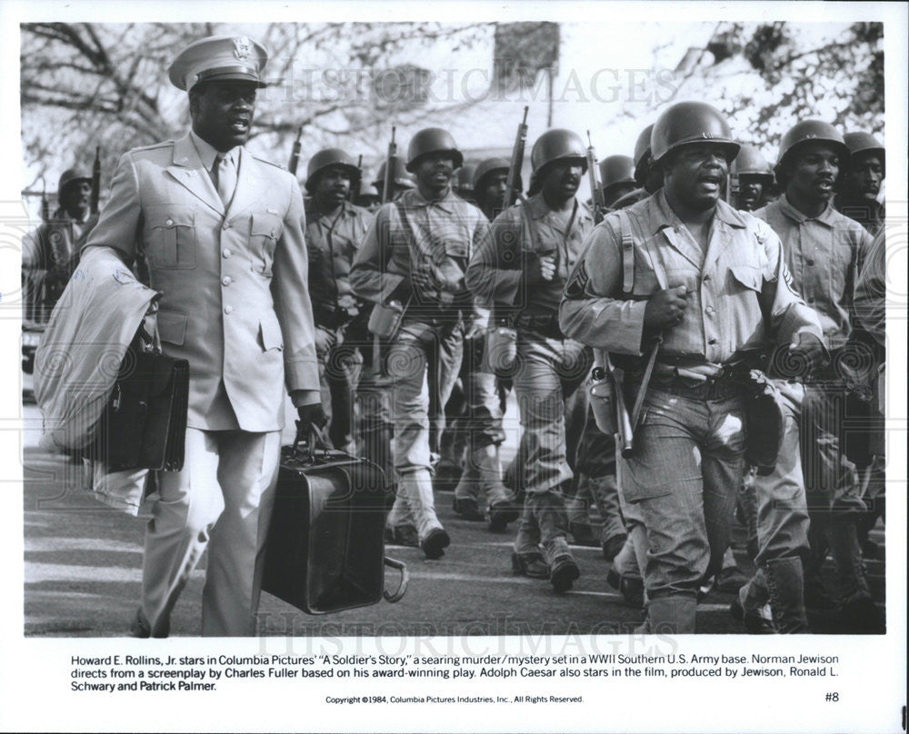 1984 Press Photo Howard E. Rollins Jr. Actor Soldier&#39;s Story Murder Mystery WWII - Historic Images