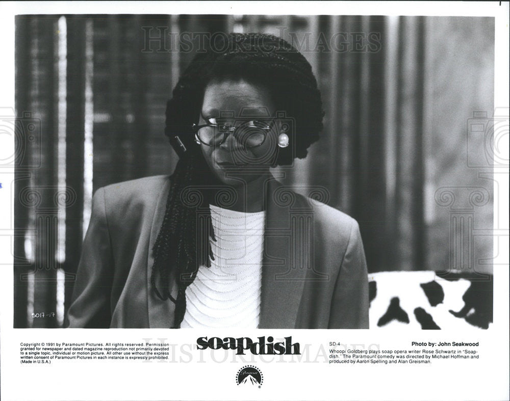 1991 Press Photo Whoopi Goldberg Actress Comedy Film Soapdish Movie - Historic Images