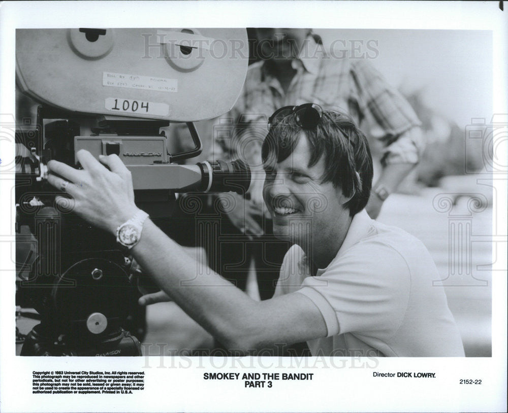 1983 Press Photo Director Dick Lowry, &quot;Smokey And The Bandit Part 3&quot; - Historic Images