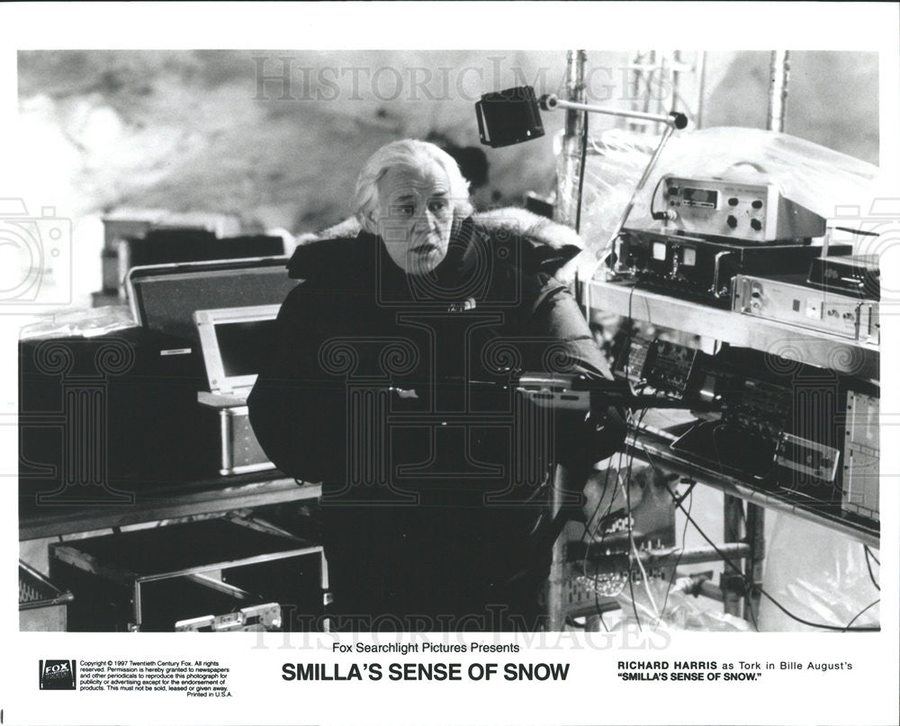 1997 Press Photo Richard Harris Actor Smilla&#39;s Sense Snow Thriller Film Movie - Historic Images