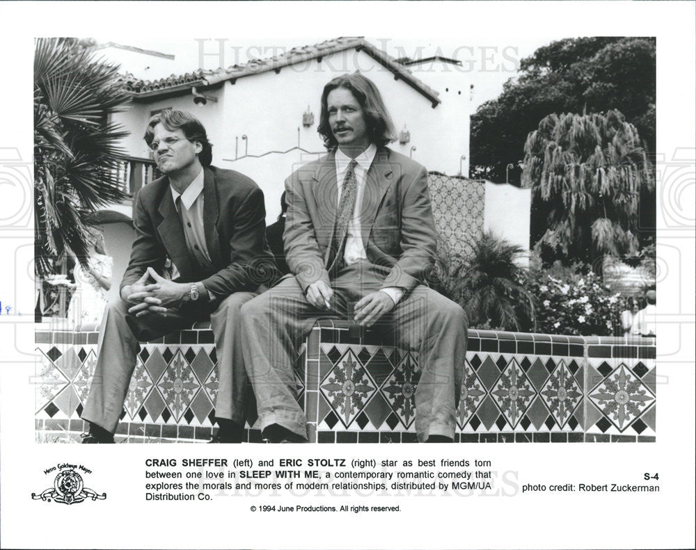 1994 Press Photo Craig Sheffer Actor Eric Stoltz Sleep With Me Romantic Comedy - Historic Images