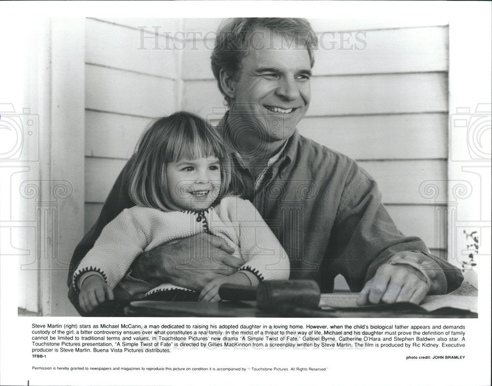 Press Photo Steve Martin Stars In &quot;A Simple Twist Of Fate&quot; - Historic Images