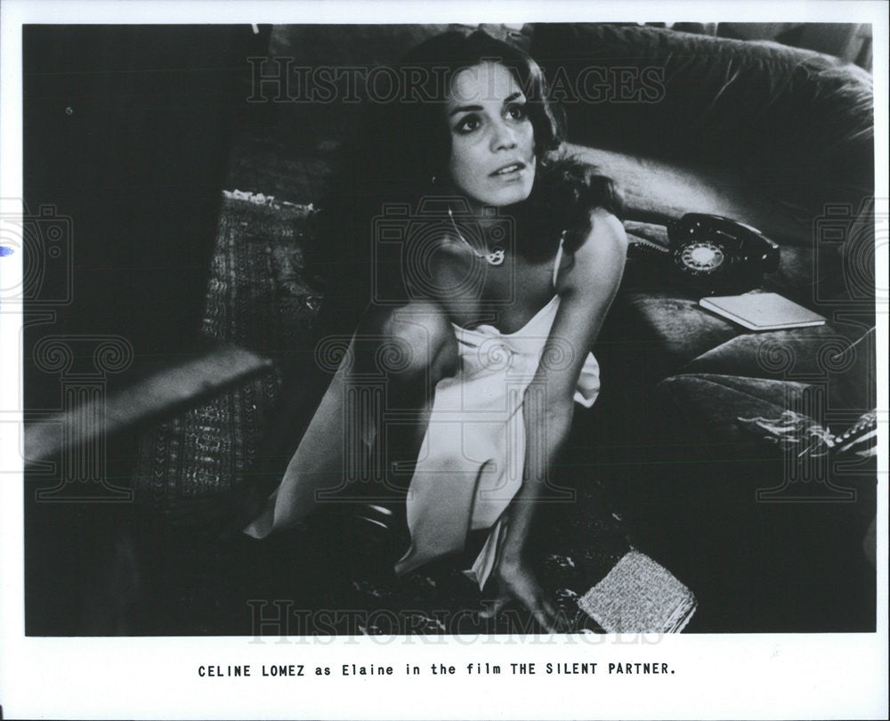 Press Photo Celine Lomez Stars As Elaine In &quot;The Silent Partner&quot; - Historic Images