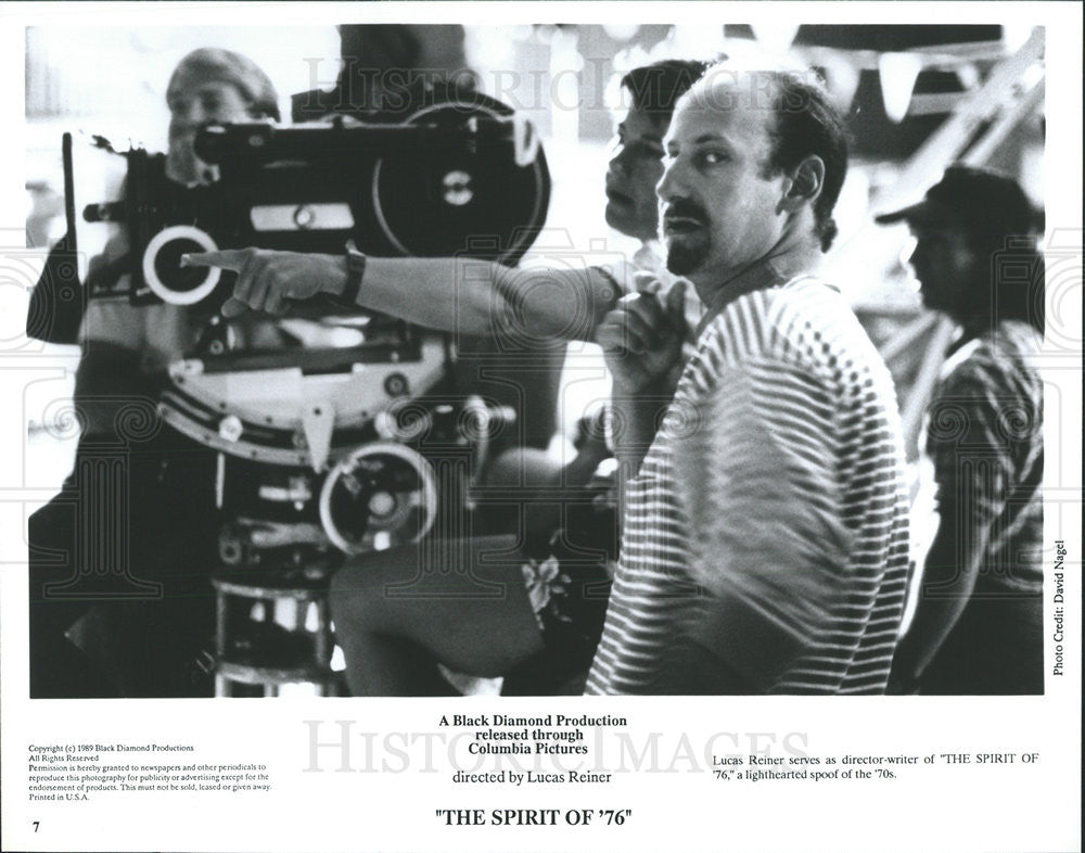 1989 Press Photo Director-Writer Lucas Reiner, &quot;The Spirit of &#39;76&quot; - Historic Images