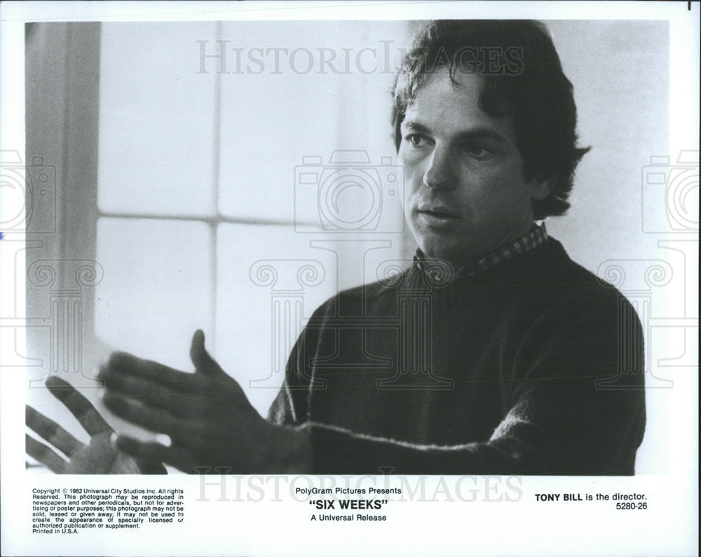 1982 Press Photo &quot;Six Weeks&quot; Director Tony Bill - Historic Images