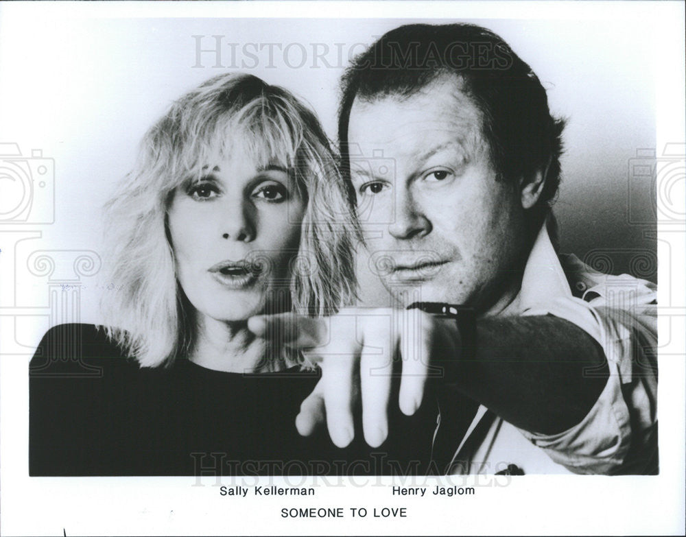 1987 Press Photo Sally Kellerman, Henry Jaglom in &quot;Someone To Love&quot; - Historic Images