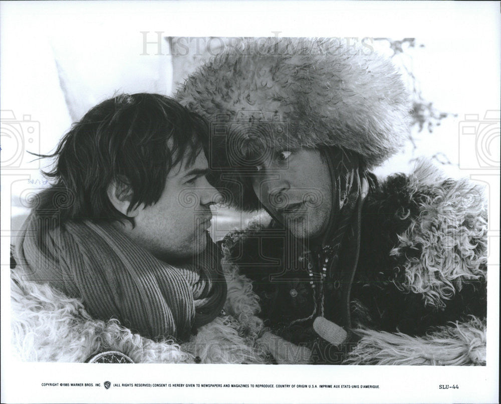 1985 Press Photo Dan Aykroyd, Chevy Chase in &quot;Spies Like Us&quot; - Historic Images