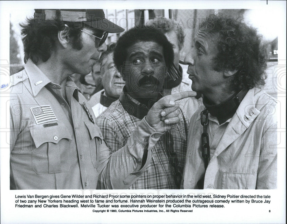 1980 Press Photo Gene Wilder & Richard Pryor in "Stir Crazy" - Historic Images