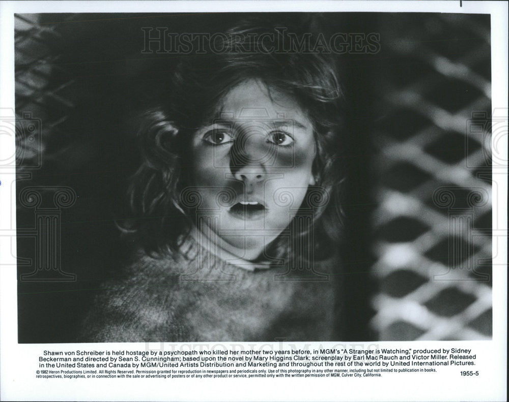 1982 Press Photo Shawn von Schreiber in &quot;A Stranger is Watching&quot; - Historic Images