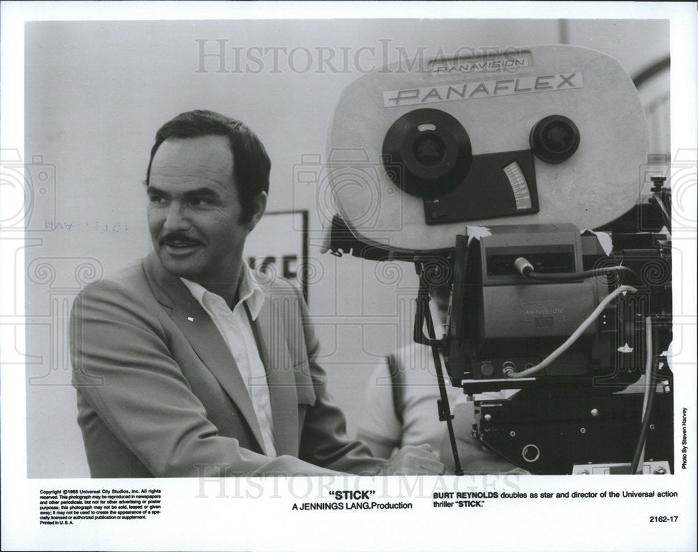 1985 Press Photo Butr Reynolds Strring and Directing in &quot;Stick&quot; - Historic Images