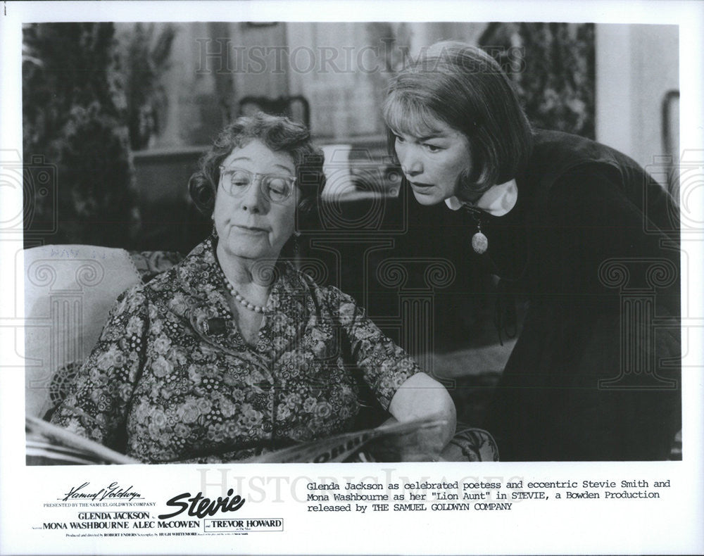 1978 Press Photo Glenda Jackson &amp; Mona Washourne in &quot;Stevie&quot; - Historic Images