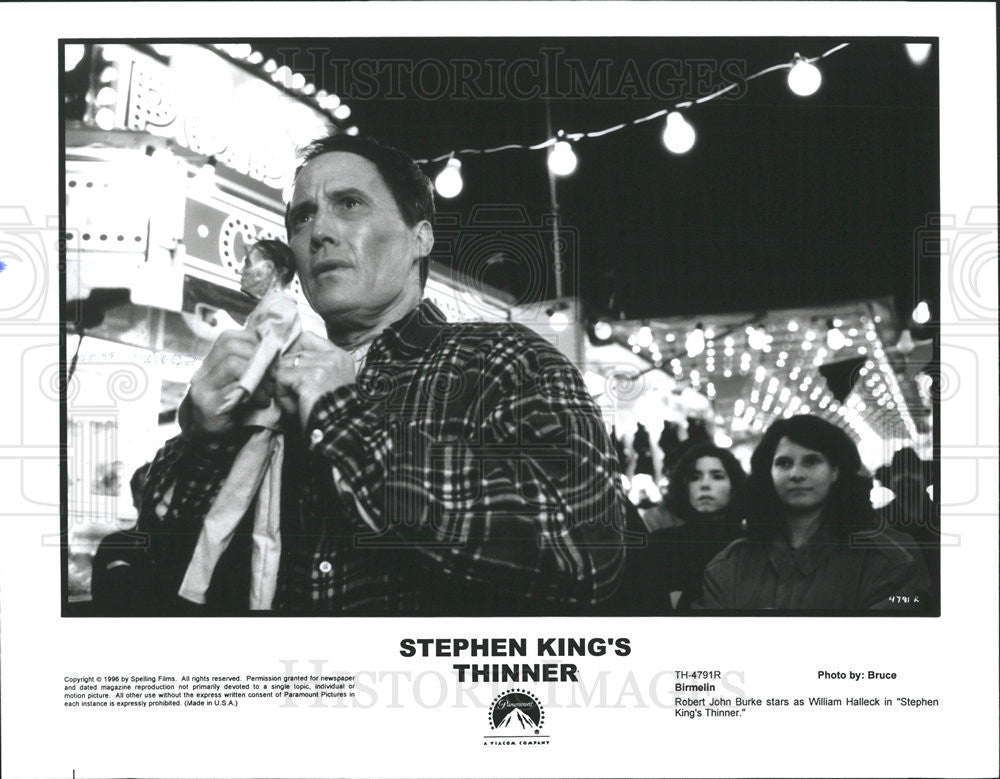 1996 Press Photo Robert John Burke in &quot;Stephen King&#39;s Thinner&quot; - Historic Images