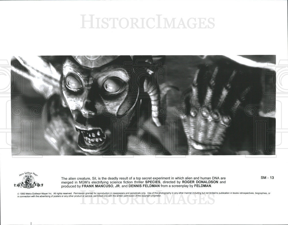 1995 Press Photo Alien Sil in &quot;Species&#39; - Historic Images