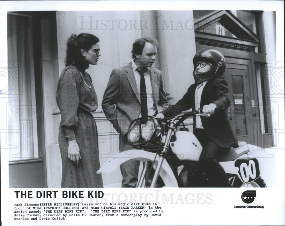 1985 Press Photo Peter Billingsley, Patrick Collins and Sage Parker - Historic Images