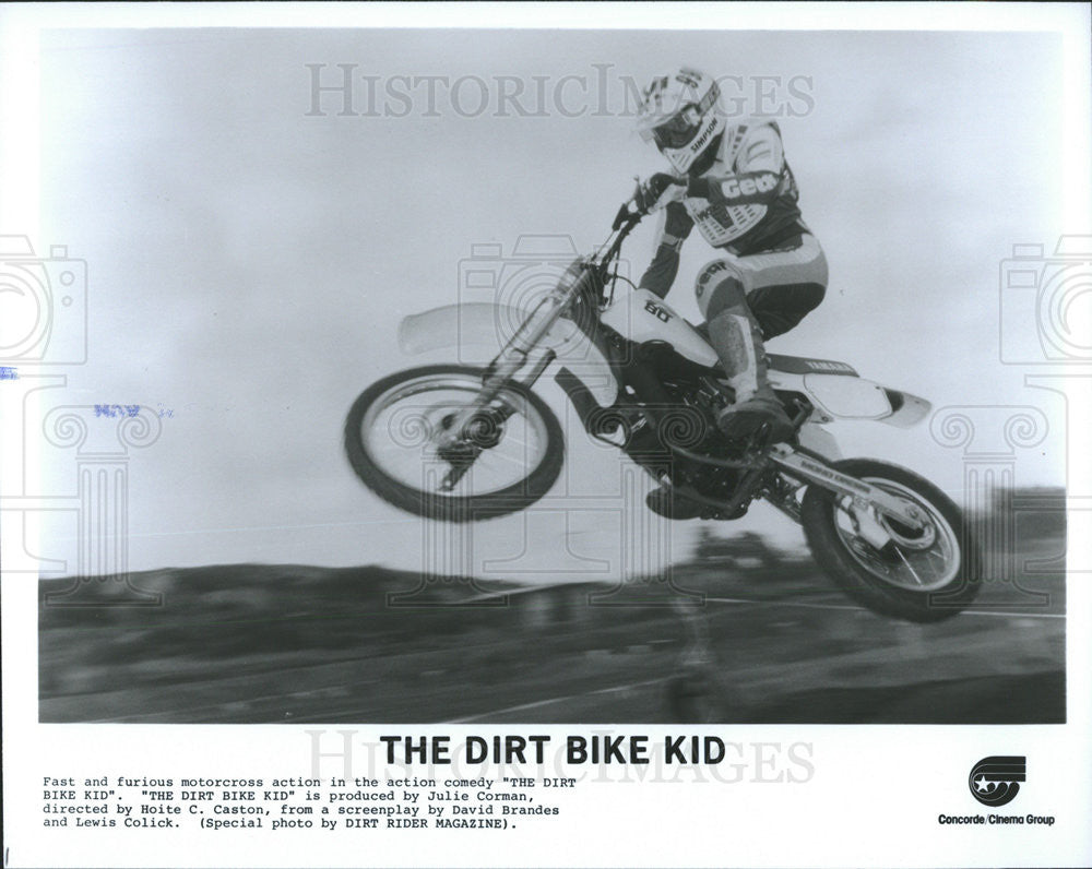 1985 Press Photo The Dirt Bike Kid Peter Billingsley - Historic Images