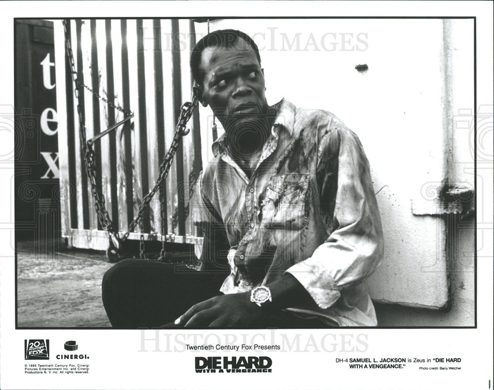 1995 Press Photo Samuel L. Jackson in &quot;Die Hard With A Vengeance&quot; - Historic Images