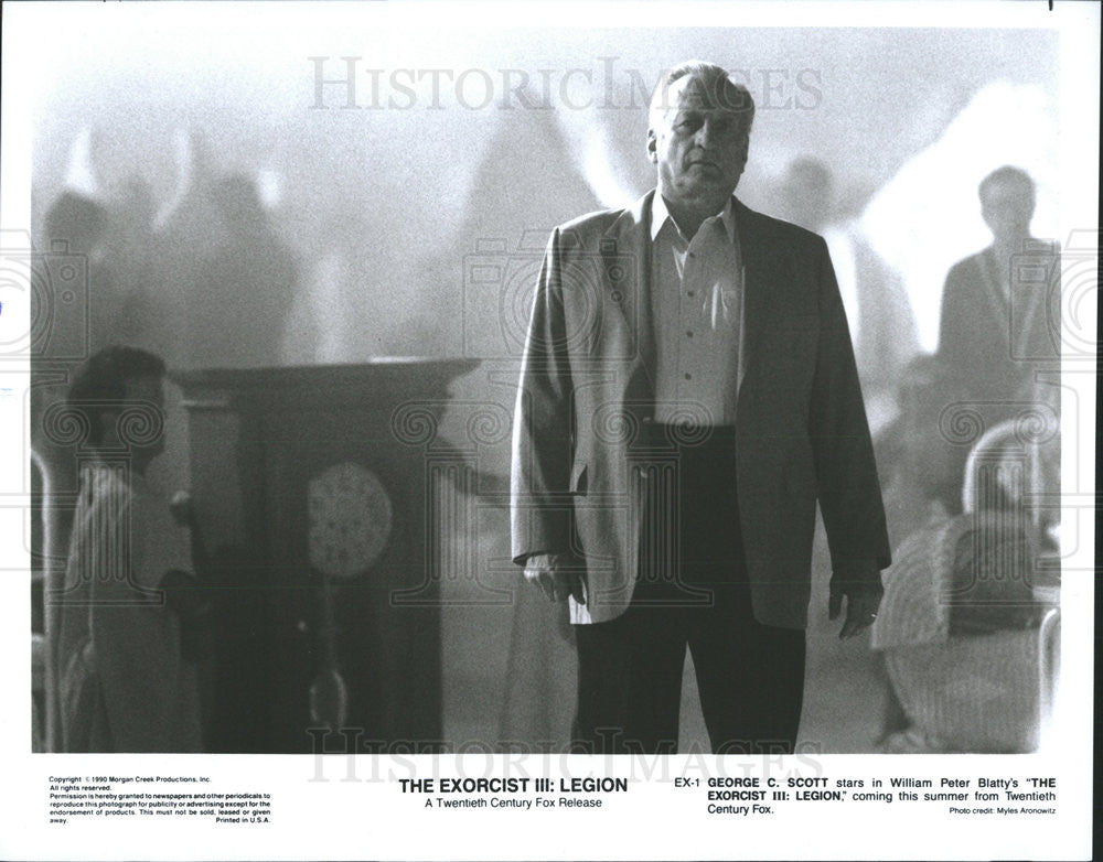 1990 Press Photo The Exorcist III: Legion George C. Scott - Historic Images