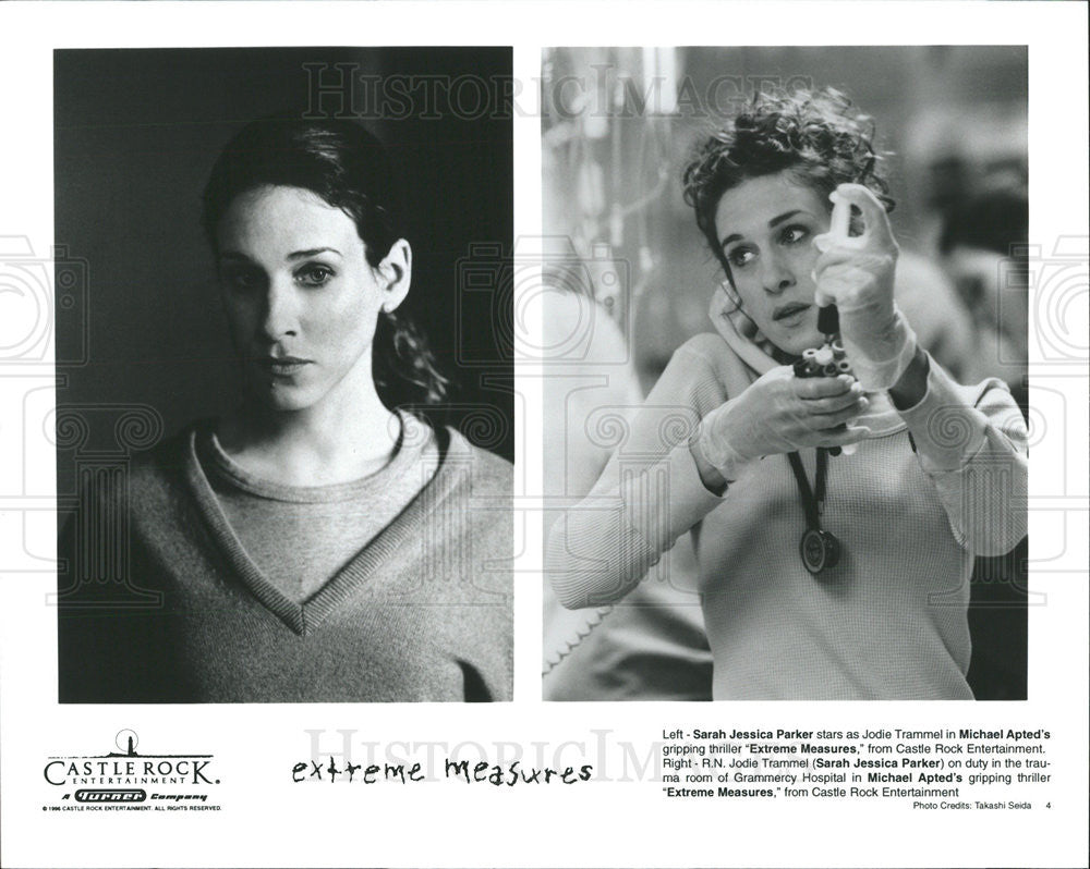 1996 Press Photo Sarah Jessica Parker Stars In Extreme Measures - Historic Images